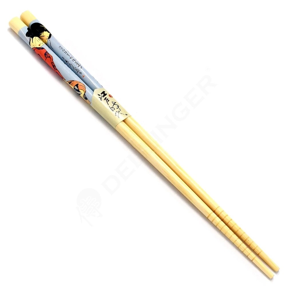 foto J�deln� h�lky s motivem japonsk�ch gej� � d�ev�n�, dekorovan�